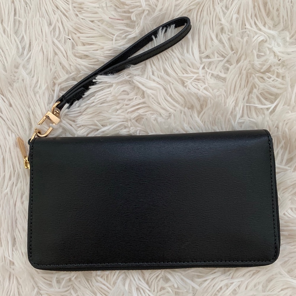 tory burch Parker leather continental black wallet - Picture 5 of 11